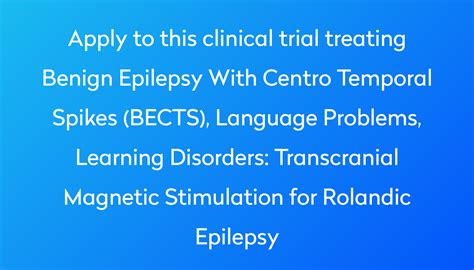 Transcranial Magnetic Stimulation For Rolandic Epilepsy Clinical Trial