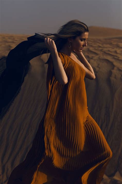 The Women And The Desert Sand Dunes Photoshoot Women Desert Fashion