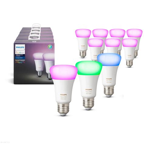 Philips Hue E27 1100lm White and Color, 10-pack