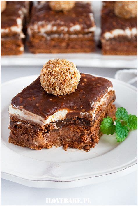 Ferrero Rocher Ciasto Bez Pieczenia - Ciasto ferrero rocher bez pieczenia - I Love Bake | Desserts, Baking, Food