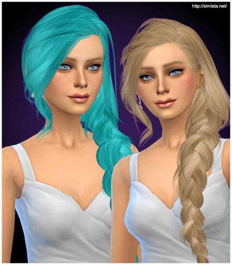 Simista Skysims 257 Hairstyle Retextured Sims 4 Hairs