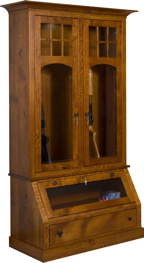 Tribecca Custom Gun Cabinet Amish Gun Cabinet