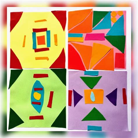 Art Game With Geometric Shapes Art Starts For Kids