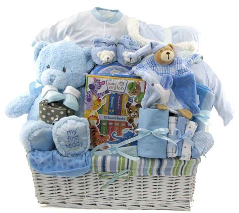 Just one you made by carter's. Deluxe Baby Boy Gift Basket | Glitter Gift Baskets