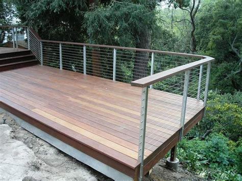 Check spelling or type a new query. Cable railing shown with stainless side mounted posts and ...