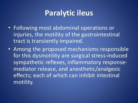 Paralytic Ileus
