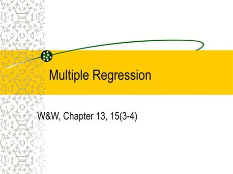 Ppt Multiple Regression Powerpoint Presentation Free Download Id