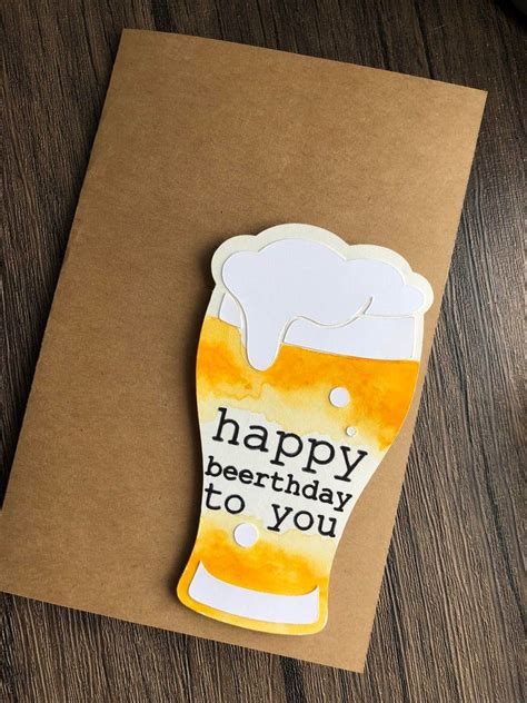 Beer Birthday Card With Name Happy Birthday Marines