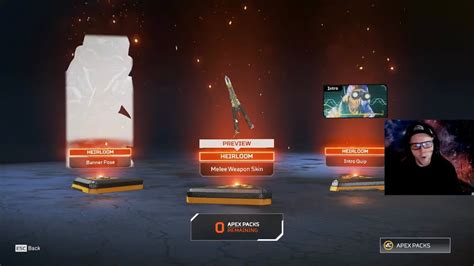 Swapping heirloom items for heirloom shards is the only change in the apex legends rewards system. APEX OCTANE HEIRLOOM OPENING! BEST HEIRLOOM! APEX PACKS OPENING $140 WORTH! SEASON 4 - YouTube