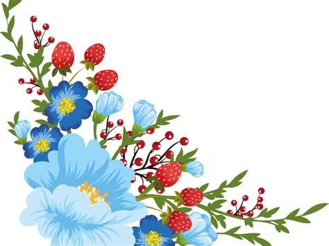 Dots Clipart Stitched Flower - Flower Decoupage Gambar ...
