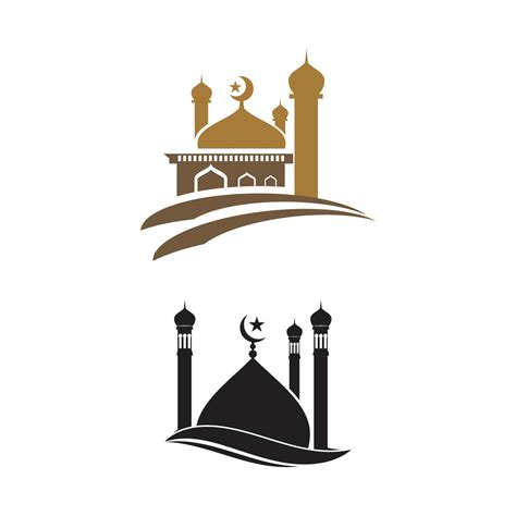Mosque Logo Template Vector Symbol Illustration Design 3083639 Vector