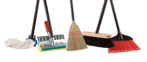 Yellow handled broom on a white background. BRUSHES, BROOMS & MOPS | Bolts N' More