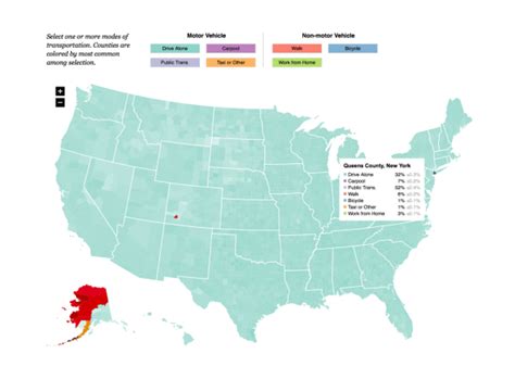 This Interactive Map Shows How Americans Get To Work