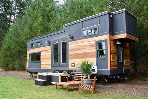 This 24x8' tiny house on wheels offers modern convenience and traditional style. Photo 13 of 20 in This Oregon Company Crafts Exceptional ...