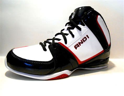 And1 Mens Playmaker Basketball Shoes Athletic Sneakers Blackwhitered