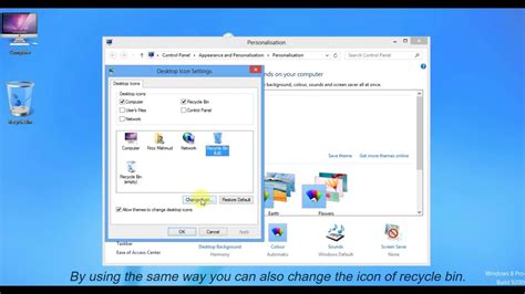 How To Get Computer Icon And Change It On Windows 8 Youtube