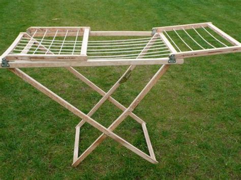 Wooden amish clothes drying rack. Large Amish Wooden Clothes Drying Rack