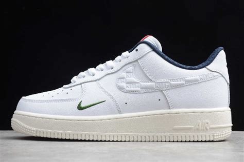 2020 Kith X Nike Air Force 107 Low White Blue University Red Cu2980