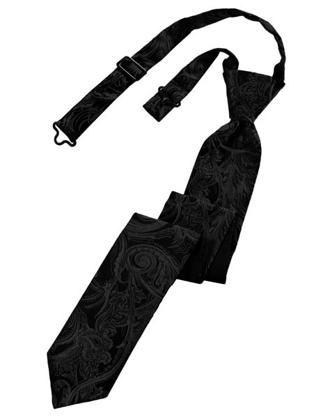 tapestry skinny tie in black
