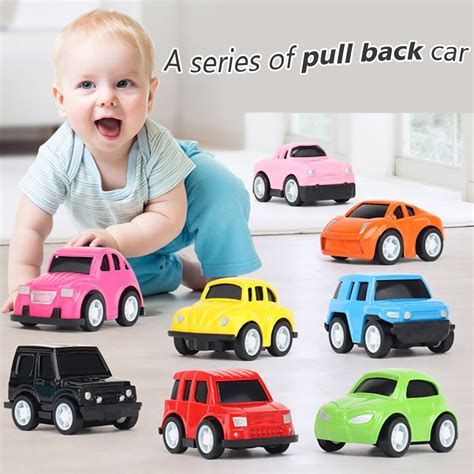 Children Plastic Mini Car Toy Play Vehicles Pull Back Car Set Walmart