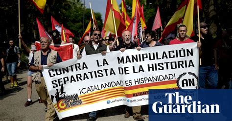 catalans protest over independence on national day in pictures world news the guardian