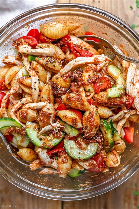 I dedicate at least one night (sometimes two) a week to making/testing sheet pan recipes. Healthy Roasted Chicken Pasta Salad Recipe with Cucumber ...