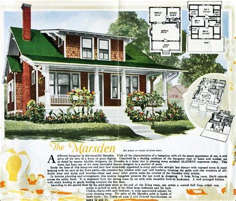 The Marsden Kit House Floor Plan Made By The Aladdin Company In Bay