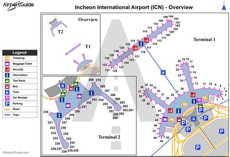 Seoul Incheon International Icn Airport Terminal Maps