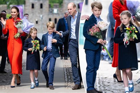 Prince William Kate Middleton Visit Wales With George Charlotte