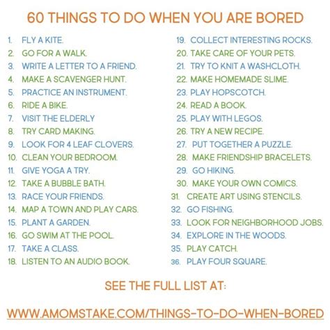 Easy And Cheap Things To Do When Youre Bored For Kids And