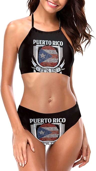 puerto rico it is in my dna puerto rican flag women girls bikini sets sexy padded triangle