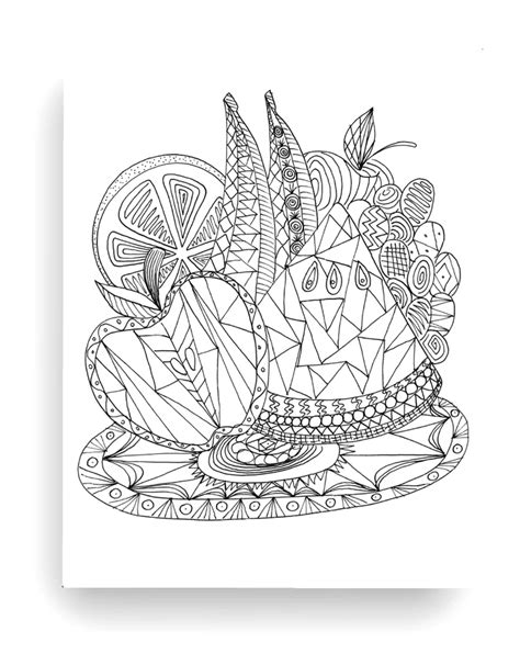 See coloring pages for adults stock video clips. Fruit Cocktail Coloring Pages in 2020 | Fruit coloring ...