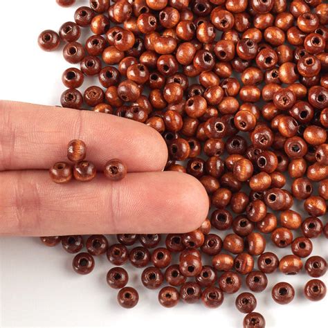 True Vintage Brown Wood Beads Beads Jewelry Making Craft Supplies