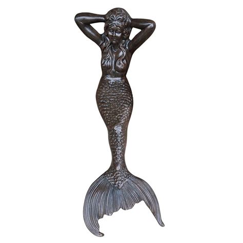 Mermaid Reclining Aluminum Garden Statues Aluminum Sculptures