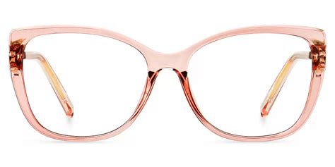 92325 Rectangle Butterfly Pink Eyeglasses Frames Leoptique