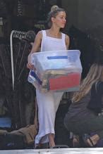Amber Heard Nip Slip Exposes Boob While Cleaning Out Her Garage In La Aznude