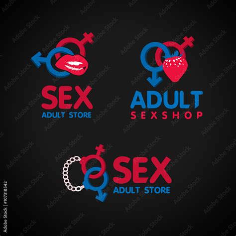 Sex Shop Logo Stock Vector Adobe Stock