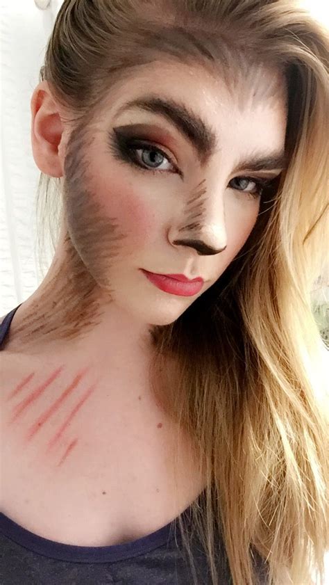 Werewolf Makeup Halloween Makeup Girl Werewolf Fx Wolf Girl