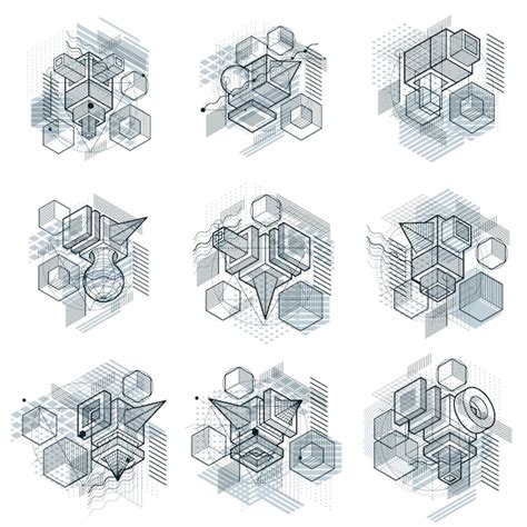 Premium Vector Vector Backgrounds With Abstract Isometric Lines And