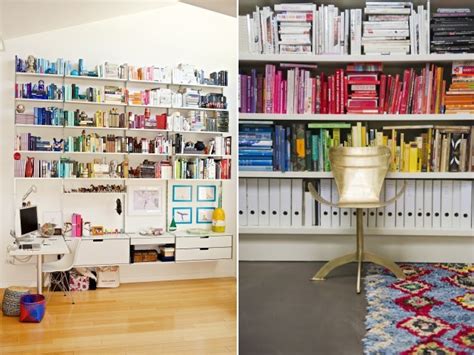 I used dowel joinery to build the bookshelf (which may sound complicated but is fun to use and quite simple when not interested in making these items yourself? How to: Colour Block Your Bookshelves | A Pair & A Spare