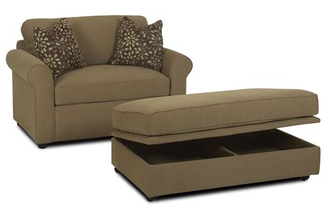 Available in leather, smart suede, and woven upholstery, the coddle sleeper sofa is unique in that it can fold into numerous configurations for sleeping or lounging. Klaussner Brighton Chair and a Half Royal Sleeper ...
