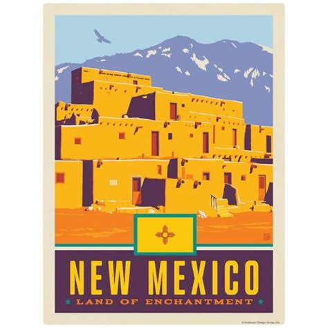 New Mexico Land Of Enchantment State Taos Pueblo Decal In 2020 Travel