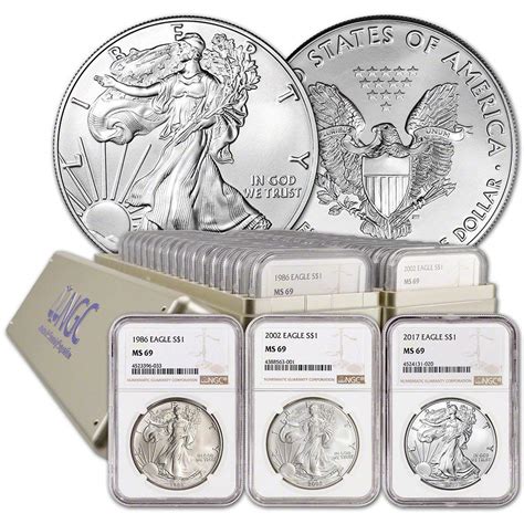 1986 2020 American Silver Eagle 35 Coin Set Ms69 At Amazons