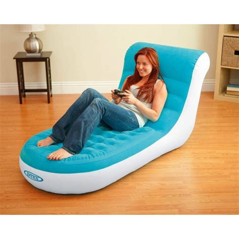 Jsver wasserdichtes aufblasbares sofa, luft sofa,luft couch, mit integriertem kissen, tragbares aufblasbares airbed quick inflation outdoor camping luftmatratze, luftpumpe für luftmatratze. INTEX Splash Lounge Luftmatratze Sofa Schwimmliege 170 x ...