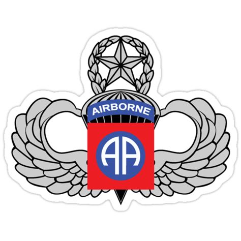 82nd Airborne Master Jump Wings Stickers By 5thcolumn Redbubble