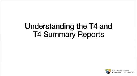 Pa1 M5 S111 Completing T4 Slips And T4 Summary 3 Example Payroll