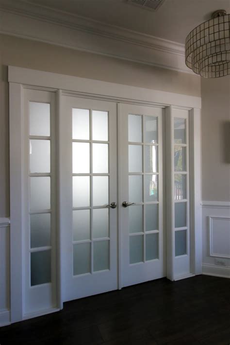 Frosted Glass French Doors Glass Door Ideas