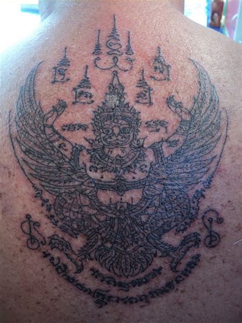Garuda Sakyant Ruesi Kong Tam Sak Yant Thai Temple Tattoos