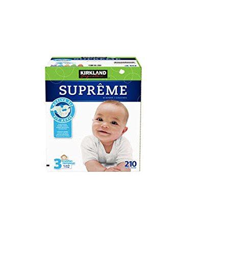 Amazon Kirkland Signature Supreme Diapers Size 3 Total Counts 210