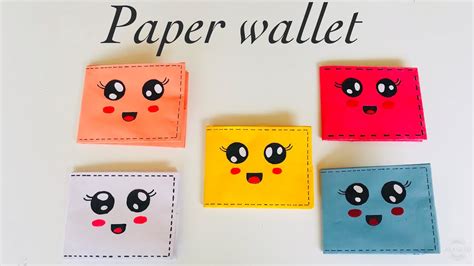 Paper Wallet Craft For Kids Paper Wallet Making Simple Ways Of